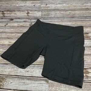 Prana Black‎ Biker Shorts High Rise Athletic Pocket Shorts Size Large